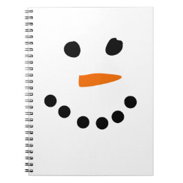 Snowman Face Notizblock