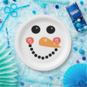 Snowman Face Pappteller (Party)