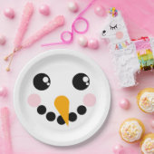 Snowman Face Pappteller (Party)