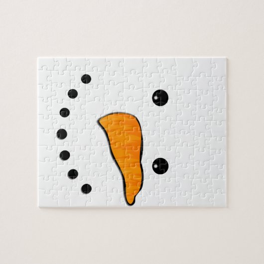 Snowman Face Puzzle (Horizontal)