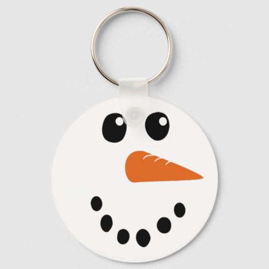 Snowman Face Schlüsselanhänger (Vorderseite)