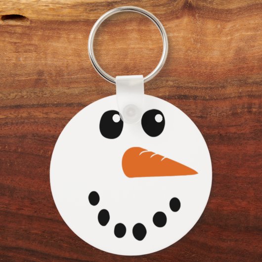 Snowman Face Schlüsselanhänger (Vorderseite)