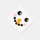 Snowman Face Serviette (Ecke)
