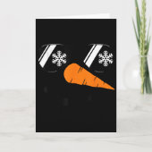 Snowman Face Shirt Boys Children Toddlers Funny Ch Karte (Vorderseite)