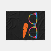 Snowman Face Shirt Womens Eyelashes Gle Tie Dye Ch Fleecedecke (Vorderseite (Horizontal))