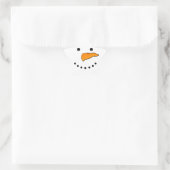 Snowman Face Stern-Aufkleber (Tasche)