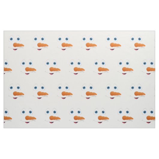 Snowman Face Stoff (Fat Quarter (45,7 x 55,9 cm))