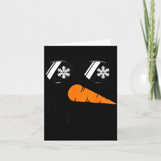 Snowman Face Sungles Christmas For Men Boys And Ki Karte (Vorderseite)