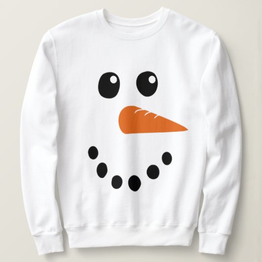Snowman Face Sweatshirt (Design vorne)