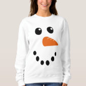 Snowman Face Sweatshirt (Vorderseite)