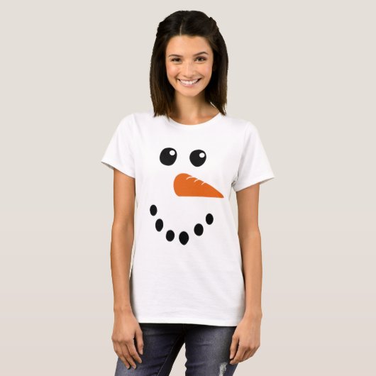 Snowman Face T - Shirt (Vorne ganz)