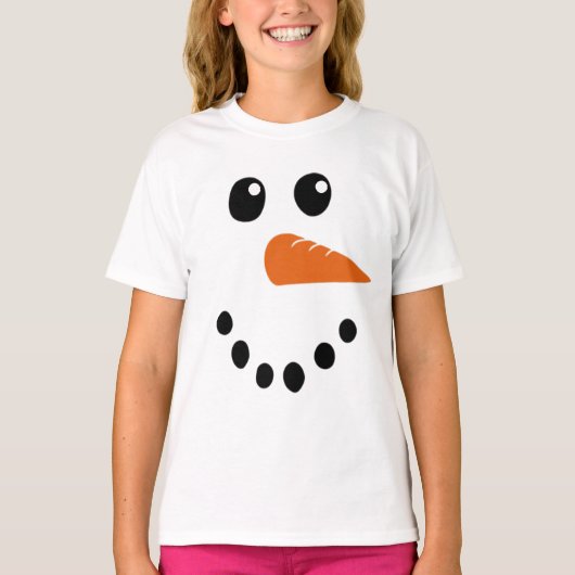 Snowman Face T-Shirt (Vorderseite)