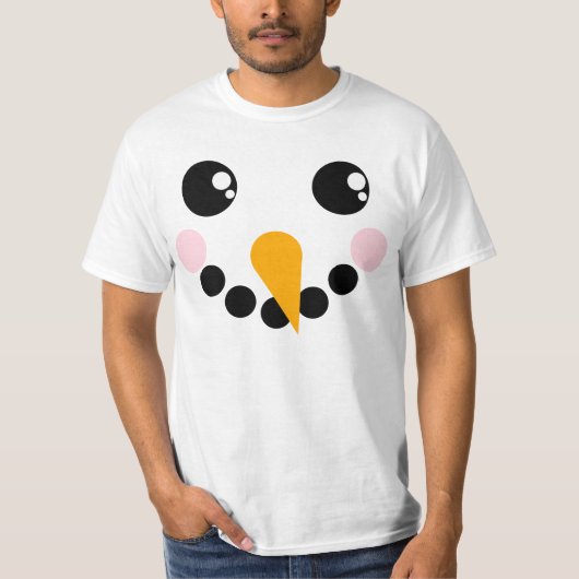 Snowman Face T-Shirt (Vorderseite)