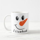 Snowman Face Tasse (Links)