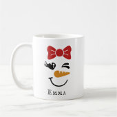 Snowman Face Tasse (Links)