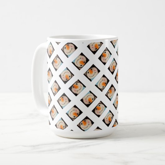 Snowman Face Tasse (Vorderseite Links)