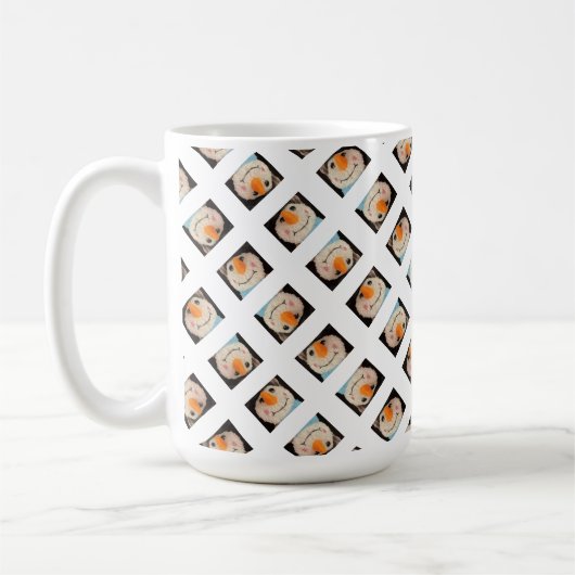 Snowman Face Tasse (Links)
