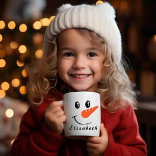 Snowman Face Tasse