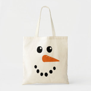 Snowman Face Tragetasche