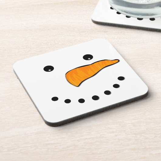 Snowman Face Untersetzer (Linke Seite)
