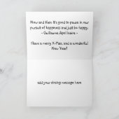 Snowman-Familie Feiertagskarte (Innenseite)