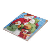 Snowman-Familie Fliese (Seite)