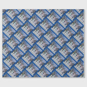 Snowman-Familie Geschenkpapier (Flach)