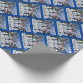 Snowman-Familie Geschenkpapier (Ecke)