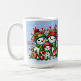 Snowman-Familie Kaffeetasse