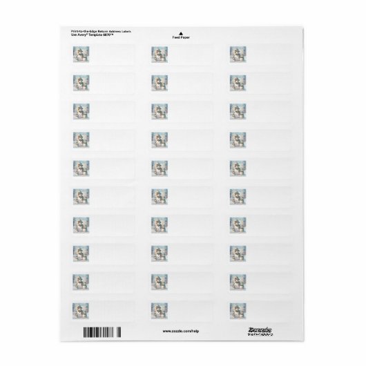 Snowman Family Address Labels (Vorne)