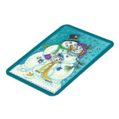 Snowman Family CHRISTMAS MAGNET (Linke Seite)