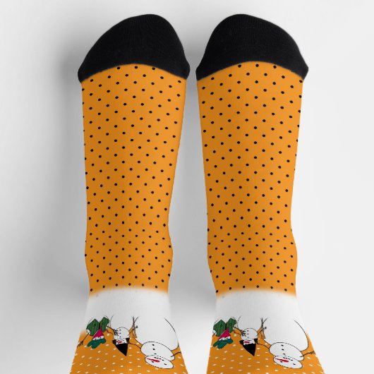 Snowman Family Halloween Socken (Oben)
