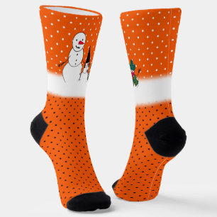 Snowman Family Halloween Socken