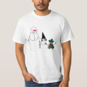 Snowman Family Halloween T-Shirt (Vorderseite)