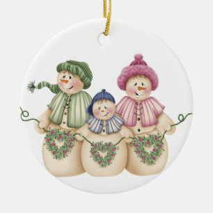 Snowman Family Keepake Ornament