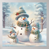 Snowman Family Poster (Vorne)