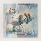 Snowman Family Puzzle (Horizontal)