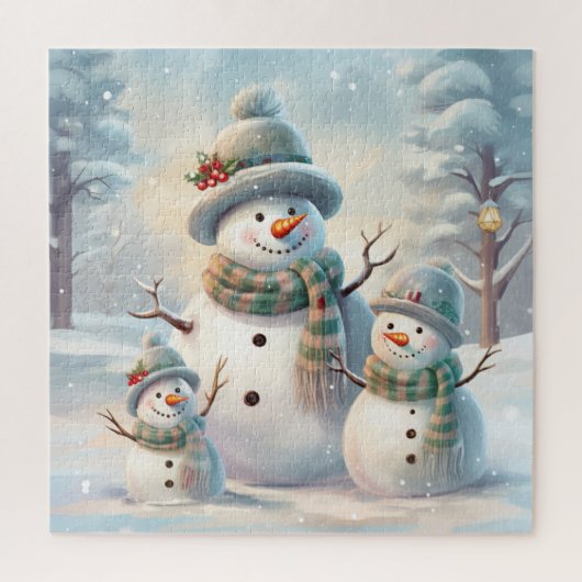 Snowman Family Puzzle (Vertikal)