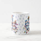 Snowman Family - Weihnachts-Tasse Kaffeetasse (Mittel)