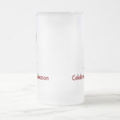 Snowman feiert die Jahreszeit Mattglas Bierglas (Mittel)