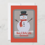 Snowman Feiertagskarte (Vorderseite)