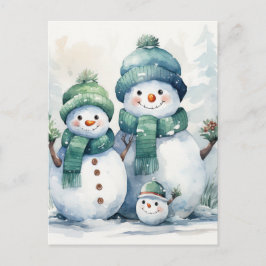 Snowman Feiertagspostkarte