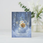 Snowman Feiertagspostkarte (Stehend Vorderseite)
