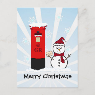 Snowman Feiertagspostkarte