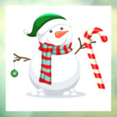 Snowman Fensteraufkleber (Blatt 3)