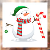 Snowman Fensteraufkleber (Blatt 2)