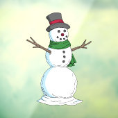 Snowman Fensteraufkleber (Blatt 3)