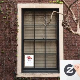 Snowman Fensteraufkleber