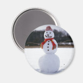 Snowman Field Magnet (Vorderseite/Rückseite)