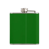 Snowman Flask lächeln Weihnachten Flachmann (Rückseite)